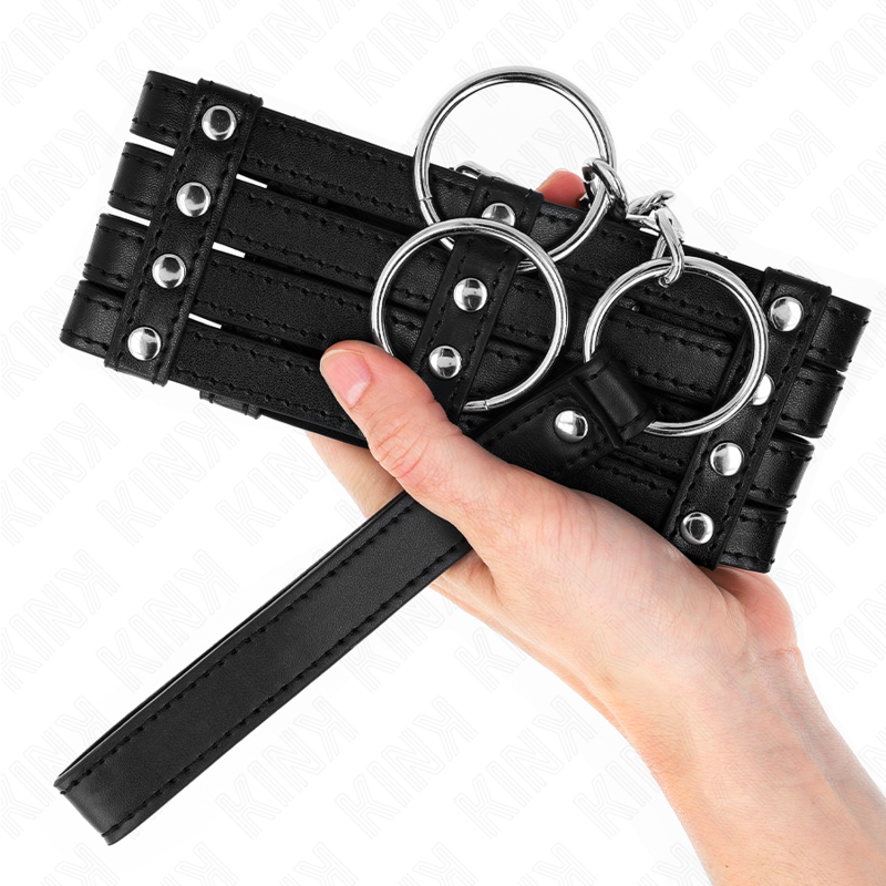 Kink Collar & Gag Kink - Necklace With Belt 65 Cm Sub Style Adjustable 35-51 Cm X 7 Cm