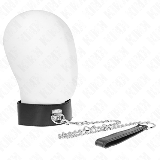 Kink Collar & Gag Kink - Basic Model Collar With Leash 65 Cm Model 0