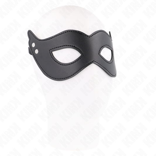 Kink Masked Allure Kink - Leatherette Mask With Rivets Model 1 26 X 8 Cm