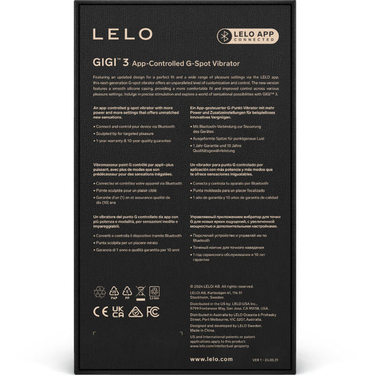 Lelo Gigi™ 3 G-Spot Vibrator Blue