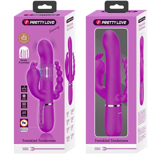 Pretty Love Flirtation Pretty Love - Cammy Triple Vibrator Multifunction 4 In 1 Pink