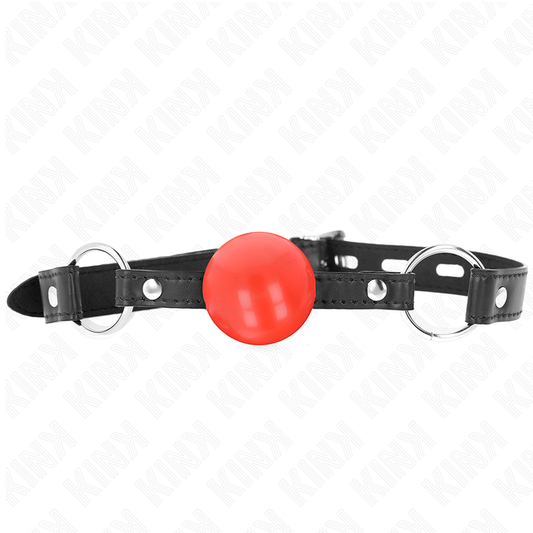 Kink Collar & Gag Kink - Red Tpe Ball 4 Cm Gag 60 X 2 Cm