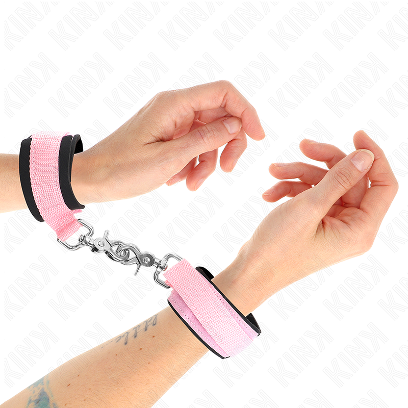 Kink Wrist Restraint Kink - Adjustable Neoprene Wrist Restraints Pink Adjustable 22-34 Cm