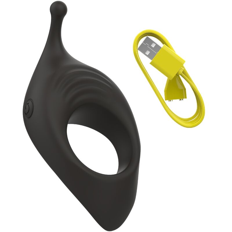 B Swish Bcharmed Rhythm Infinite Deluxe Penis Ring 15 Vibrations Black