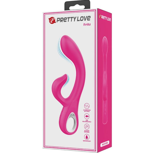 Pretty Love Flirtation Pretty Love - Fritz Rabbit Vibrator 12 Vibrations Pink