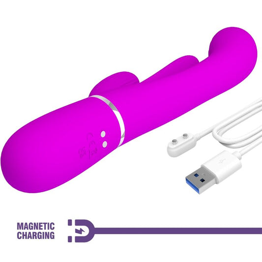 Pretty Love Flirtation Pretty Love - Shania Triple Rabbit Vibrator Multifunction Pink