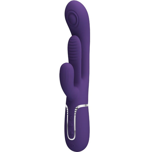 Pretty Love Shania Triple Rabbit Vibrator Multifunction Purple