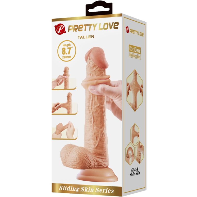 Pretty Love Tallen Realistic Dildo 22 Cm Flesh