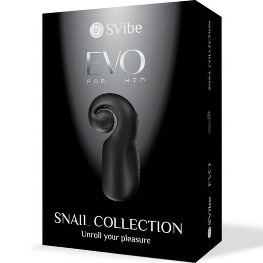 Snail Vibe Evo For Him Male Masturbator Slide Nroll Black