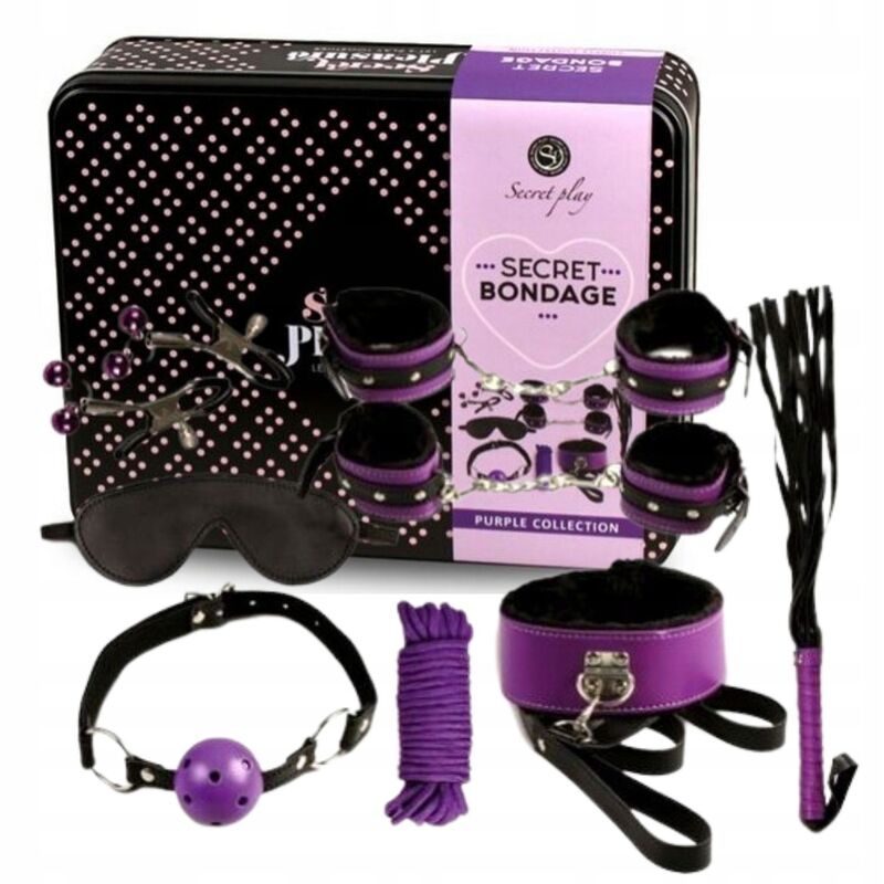 Secretplay 100% Fetish Secretplay - Bdsm Set 8Pcs Purble /Black