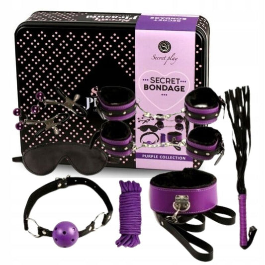 Secretplay 100% Fetish Secretplay - Bdsm Set 8Pcs Purble /Black