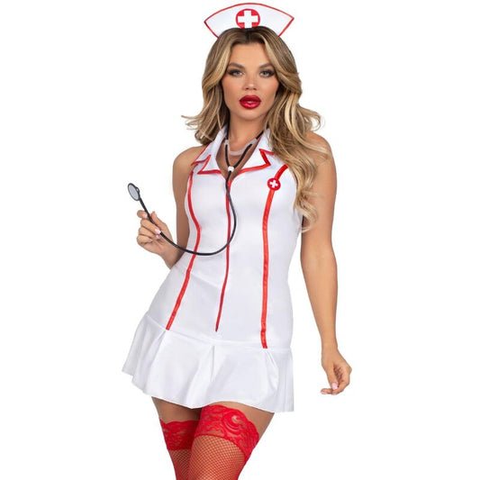 Leg Avenue Costumes Leg Avenue - Head Nurse Costume White M/L
