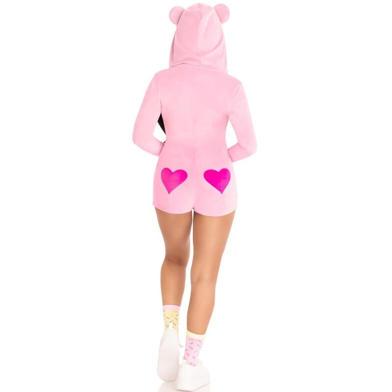 Leg Avenue Costumes Leg Avenue - Teddy Bear Velvet Bodysuit Pink S