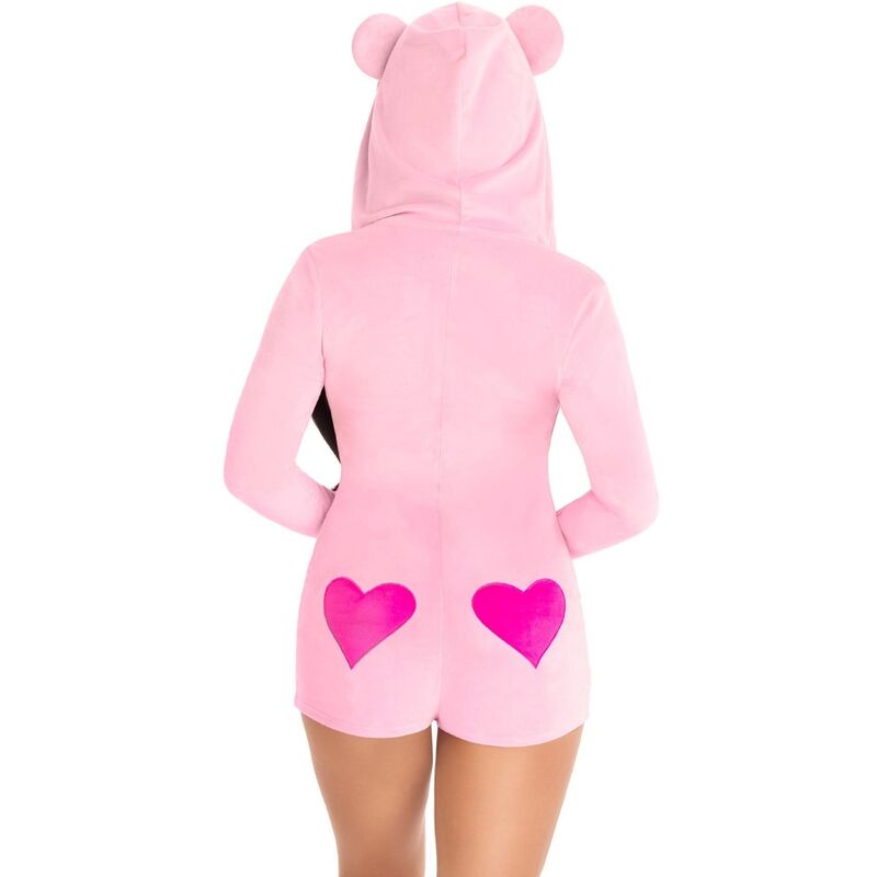 Leg Avenue Costumes Leg Avenue - Teddy Bear Velvet Bodysuit Pink S