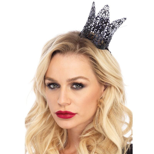 Leg Avenue Accessories Leg Avenue - Mini Metal Filigree Crown Black