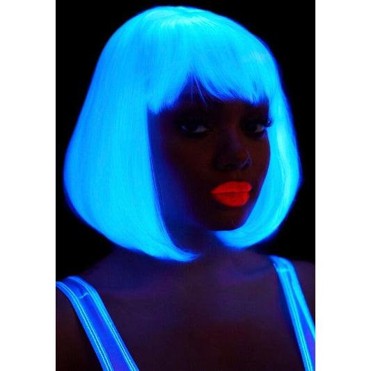 Leg Avenue Accessories Leg Avenue - Phosphorescent Bob Cut Wig White