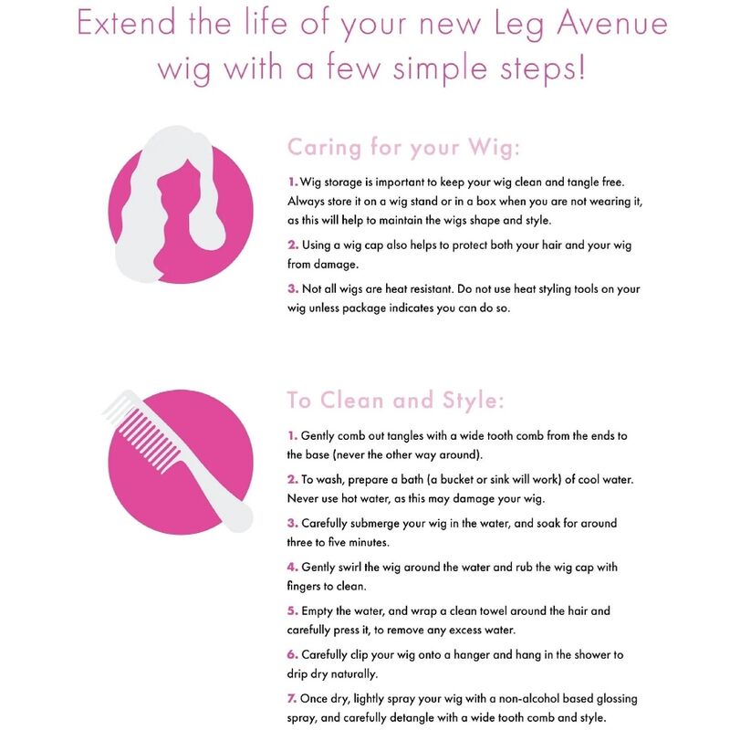 Leg Avenue Accessories Leg Avenue - Phosphorescent Bob Cut Wig White