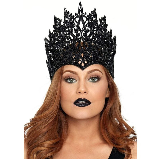 Leg Avenue Accessories Leg Avenue - Crown With Glitter And Jewel Black