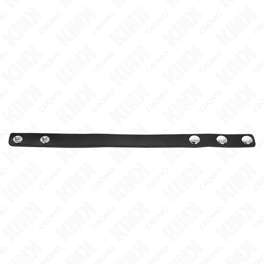 Kink Ring Power Kink - Leather Penis Ring With Pressure Closure 21.5 X 1.5 Cm