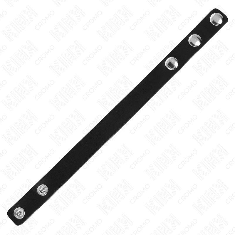 Kink Ring Power Kink - Leather Penis Ring With Pressure Closure 21.5 X 1.5 Cm