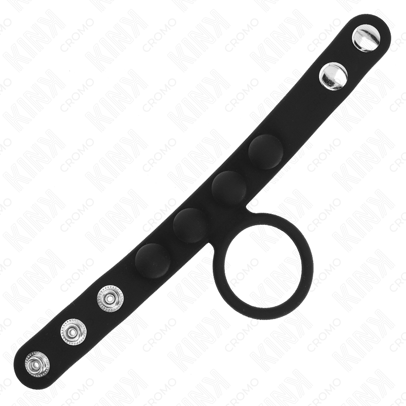 Kink Ring Power Kink - Leather Penis Ring 3.5 Cm With Pressure Closure 23 X 2 Cm