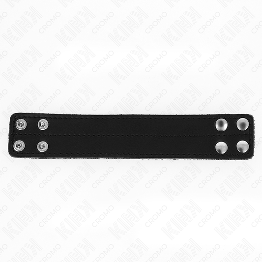 Kink Ring Power Kink - Leather Penis Ring With Pressure Closure 18.5 X 3.3 Cm
