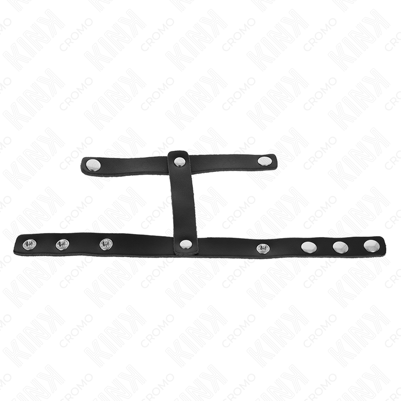 Kink Ring Power Kink - Adjustable Leather Penis Ring And Ball Divider Strap