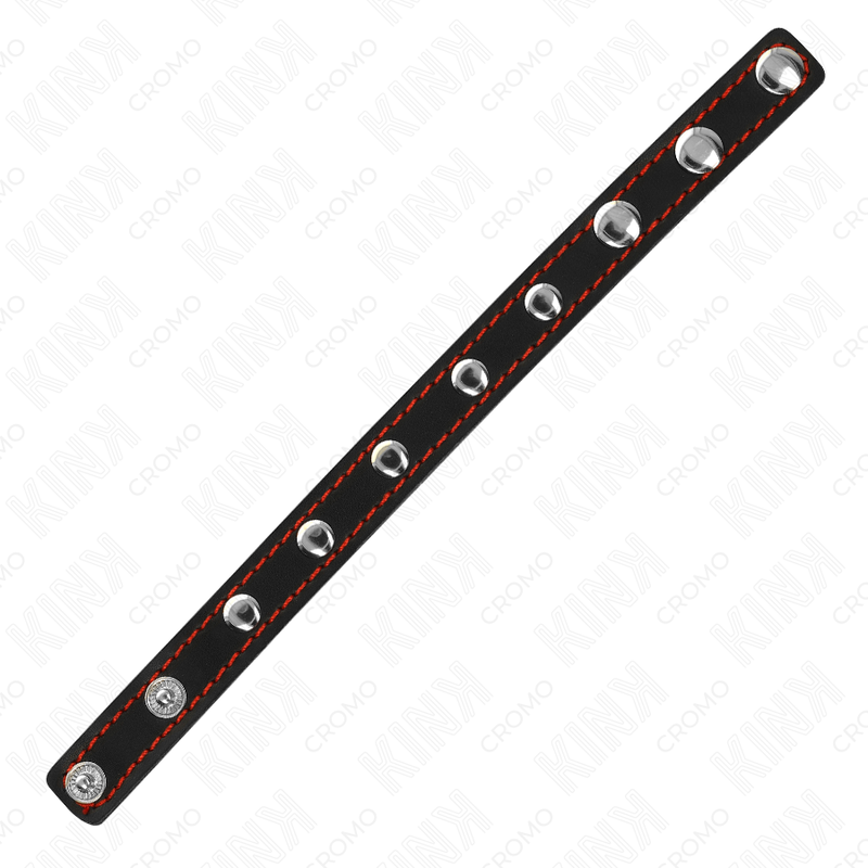 Kink Ring Power Kink - Leather Penis Ring With Spikes 21.5 X 1.6 Cm