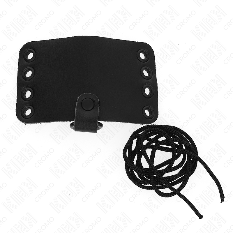 Kink Ring Power Kink - Leather Penis Ring With Lace Closure And Laces