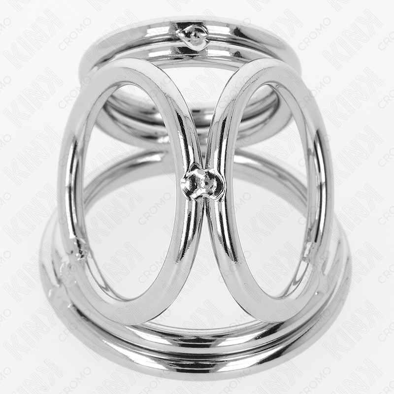 Kink Ring Power Kink - Triple Chrome Metal Penis Ring 3.8 Cm To 5 Cm Model 1