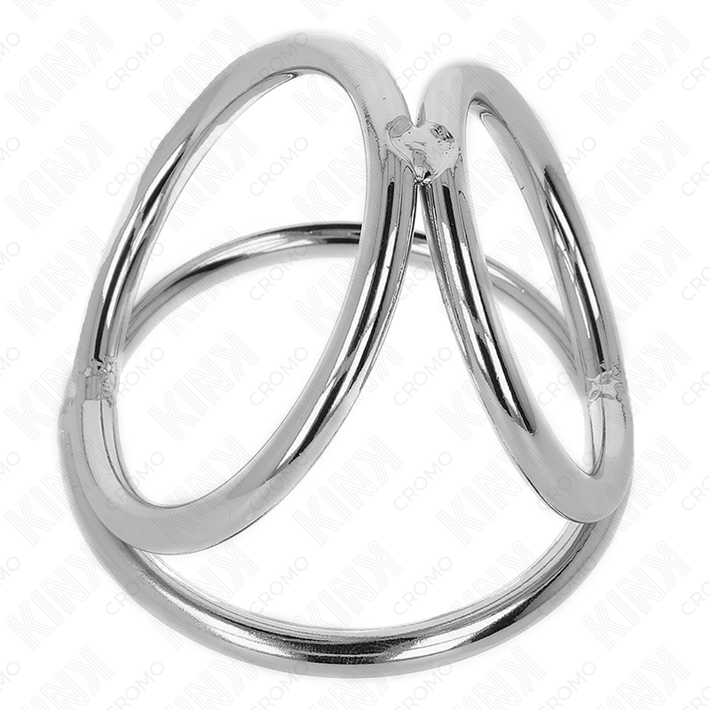 Kink Ring Power Kink - Triple Chrome Metal Penis Ring 3.8 Cm To 5 Cm Model 2