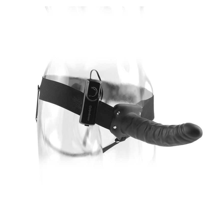 Fetish Fantasy Series 19 Cm Vibrating Hollow Strap-On Black