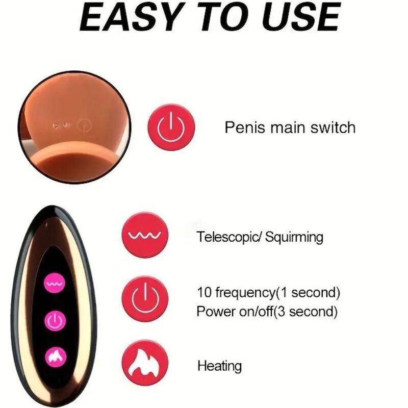 Armony Vibrators Armony - Rechargeable Vibrating Realistic Dildo