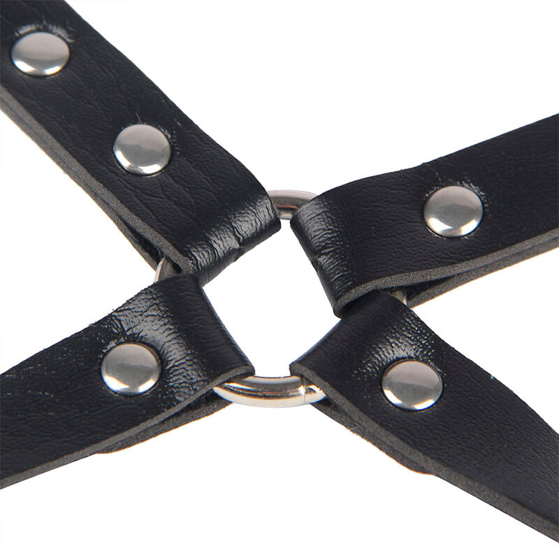Subblime Fetish Subblime - 953690 Handcuffs With Bondage Belt Black One Size