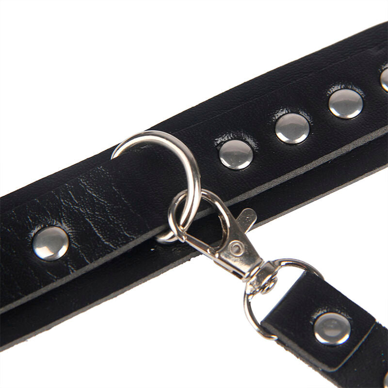 Subblime Fetish Subblime - 953690 Handcuffs With Bondage Belt Black One Size