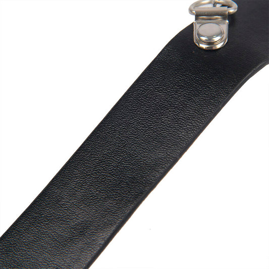 Subblime Fetish Subblime - 953720 Bondage Leather Strap Breast Clamps Black One Size