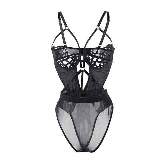 Subblime Bodystockings Subblime - 954055 Sexy Lace Bodysuit Black S/M