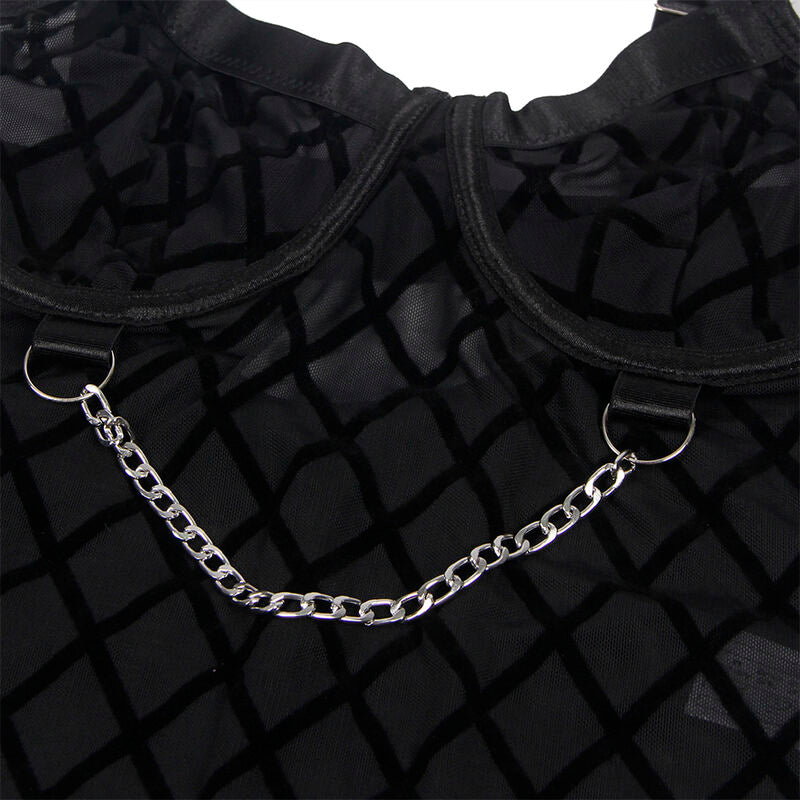 Subblime Bodies Subblime - 9542277 Body With Chains + Garter Belt Black L/Xl