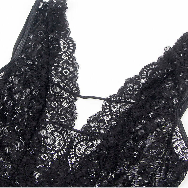 Subblime Bodystockings Subblime - 954390 Sexy Body With Garter Belt Black L/Xl