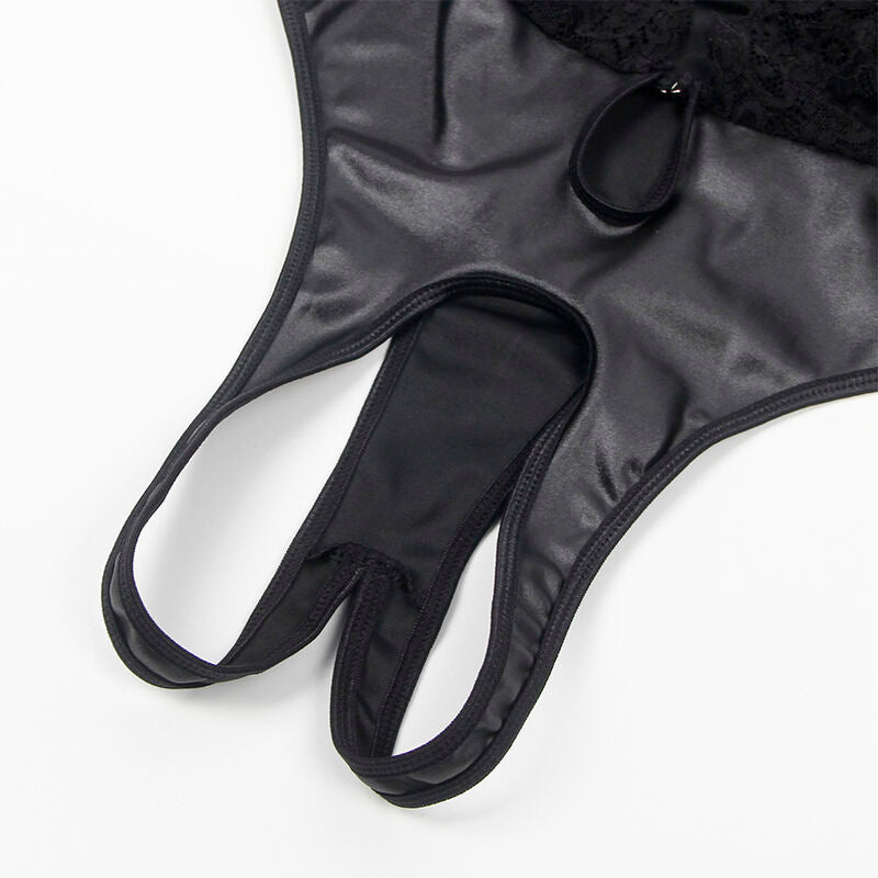 Subblime Bodystockings Subblime - 954390 Sexy Body With Garter Belt Black L/Xl