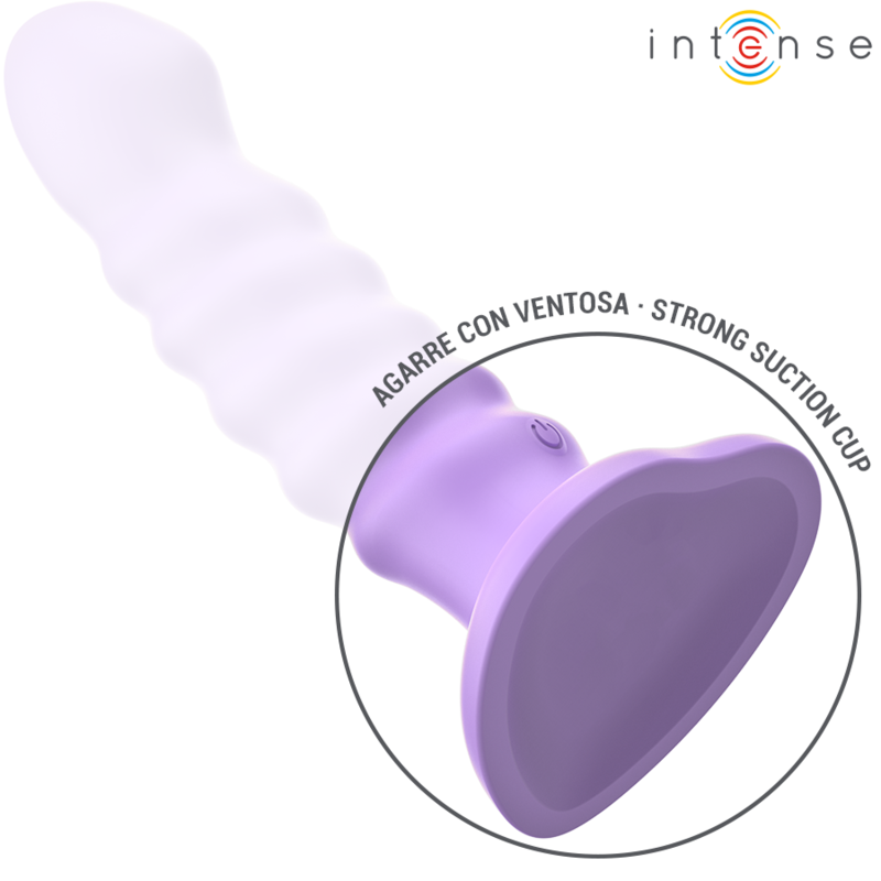 Intense Fun Intense - Brenda Vibrator Size M Spiral Design 10 Vibrations Purple Remote Control
