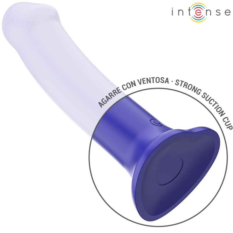 Intense Fun Intense - Victoria Vibrator With Suction Cup 10 Vibrations Dark Blue Remote Control