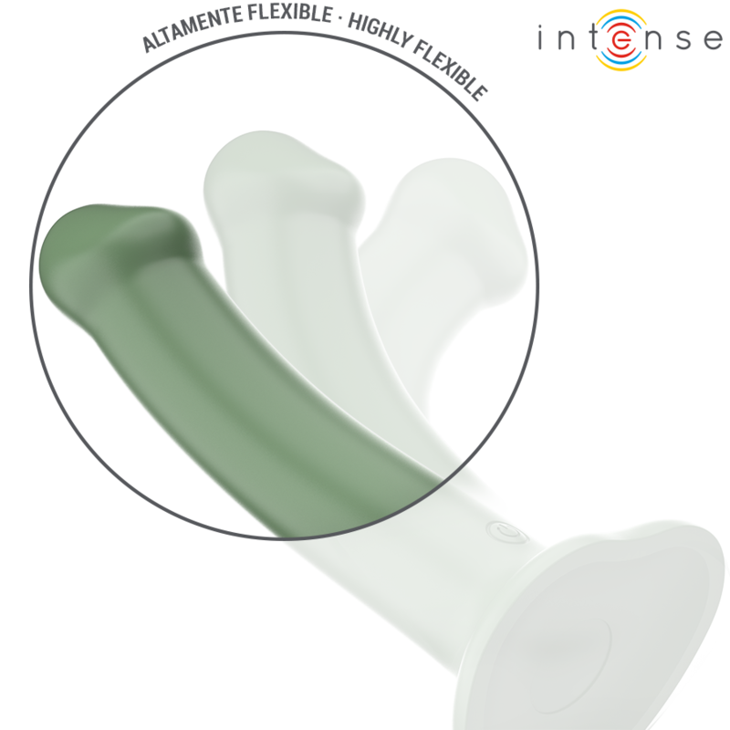 Intense Fun Intense - Becca Vibrator With Suction Cup 10 Vibrations Green Remote Control