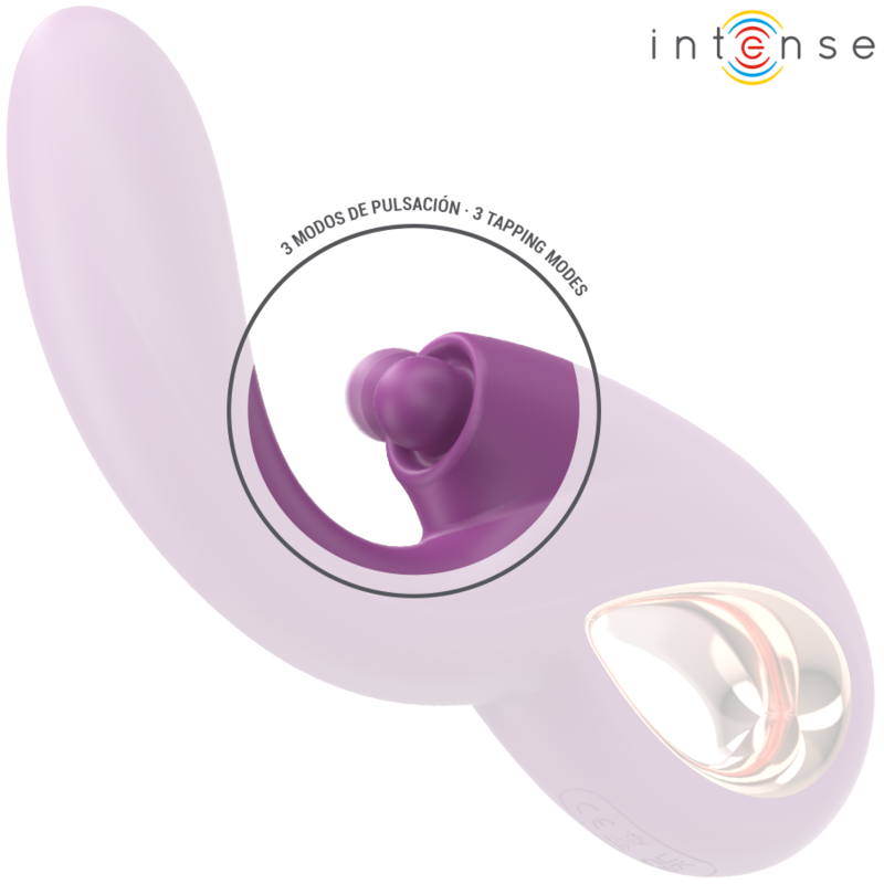 Intense Fun Intense - Lali Multifunction G-Spot Vibrator Tapping & Thrust & Vibration Purple