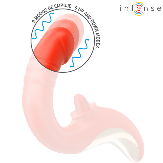 Intense Fun Intense - Paulina Vibrator And Stimulator In U Shape Red