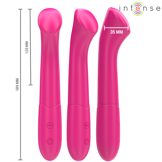 Intense Fun Intense - Paty Vibrator 19 Cm Flexible 10 Vibrations Model 2 Pink