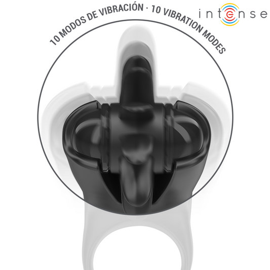 Action Rower Vibrating Ring With Rotating Tongue