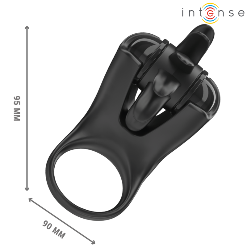 Action Rower Vibrating Ring With Rotating Tongue