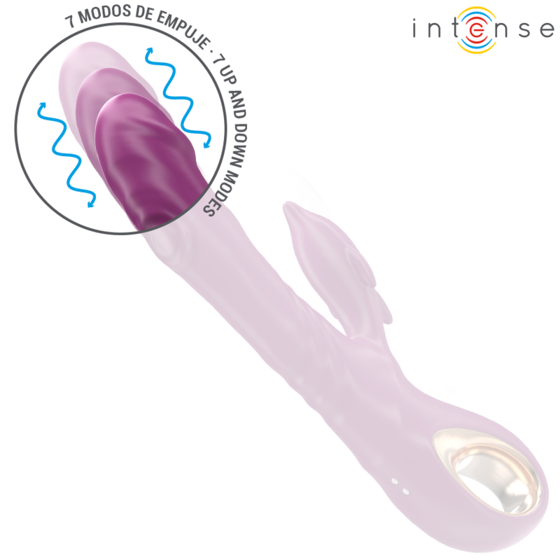 Intense Fun Intense - Halle Multifunction Vibrator With Dolphin Stimulating Tongue Purple
