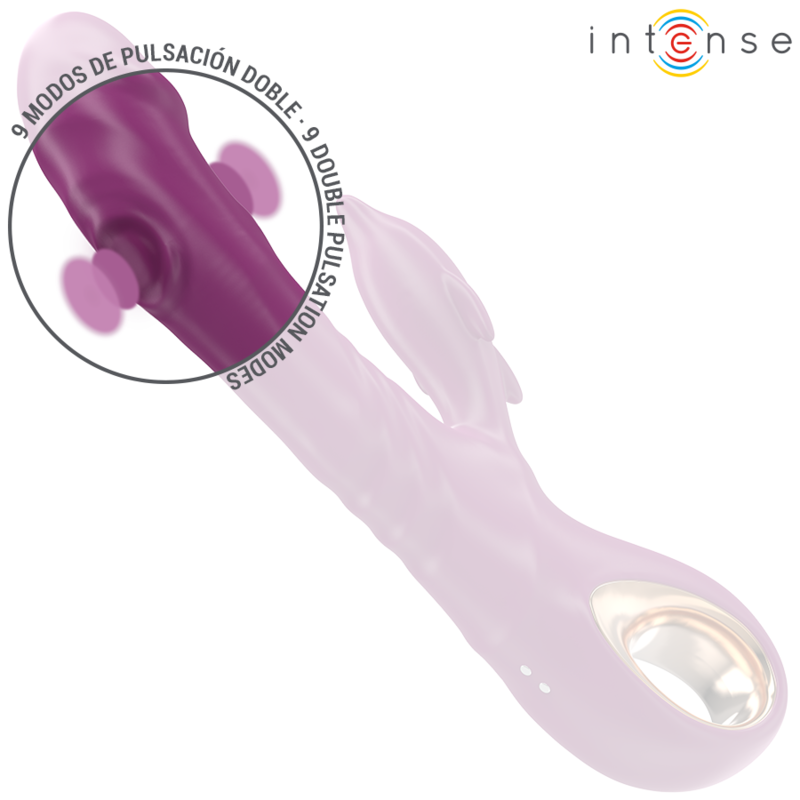 Intense Fun Intense - Halle Multifunction Vibrator With Dolphin Stimulating Tongue Purple